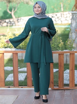 Turkish Burkina Women Suit 2pcs